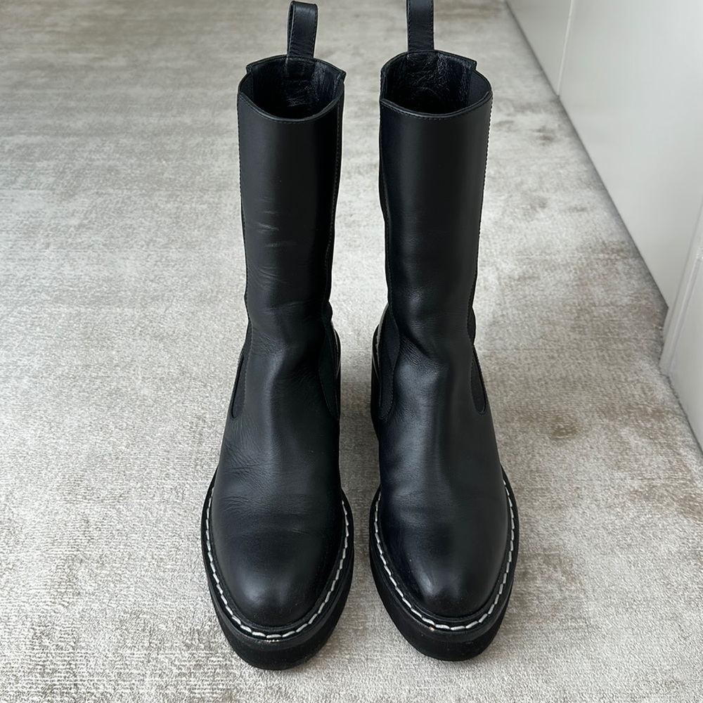 Khaite Calgary leather boots